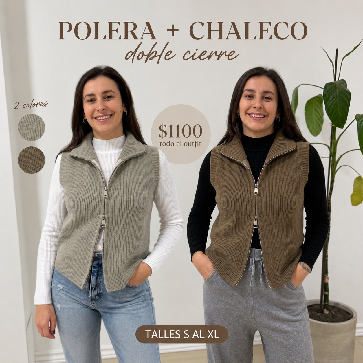 PROMO😍🛒 polera + chaleco